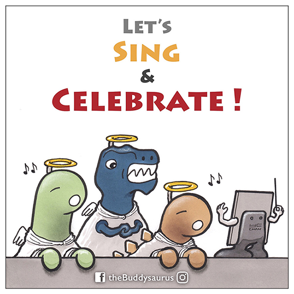 Buddysaurus comic illsutration