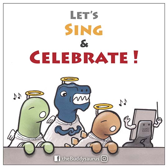 Buddysaurus comic illsutration